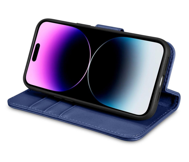 iCarer Wallet Case do iPhone 14 Pro (anti-RFID) niebieski 6975092686286 - 1201180 - zdjęcie 6